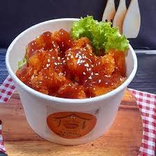 Potongan ayam katsu crispy